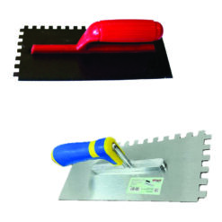 Gletieră cu dinți drepți pentru adeziv • Dimensiuni variate