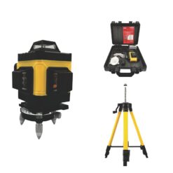 Nivelă laser 4D LG60007 • 16 linii verzi, autonivelantă 360°, trepied inclus